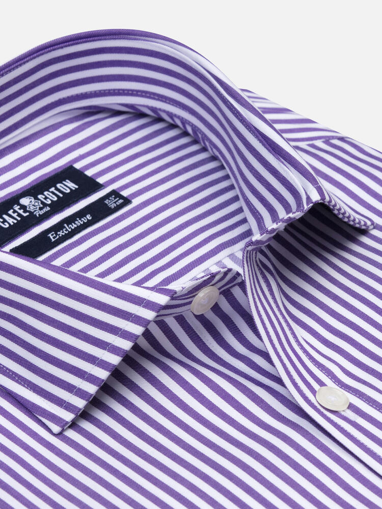 Baillee purple stripes shirt