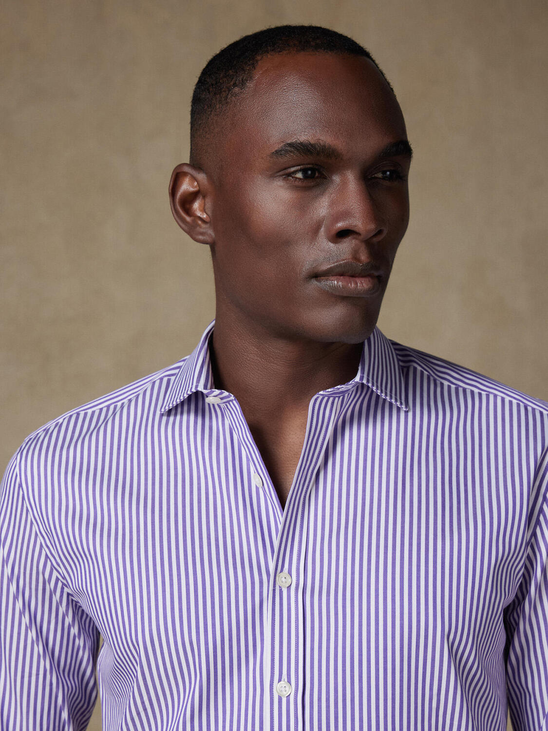 Camicia Baillee a righe viola