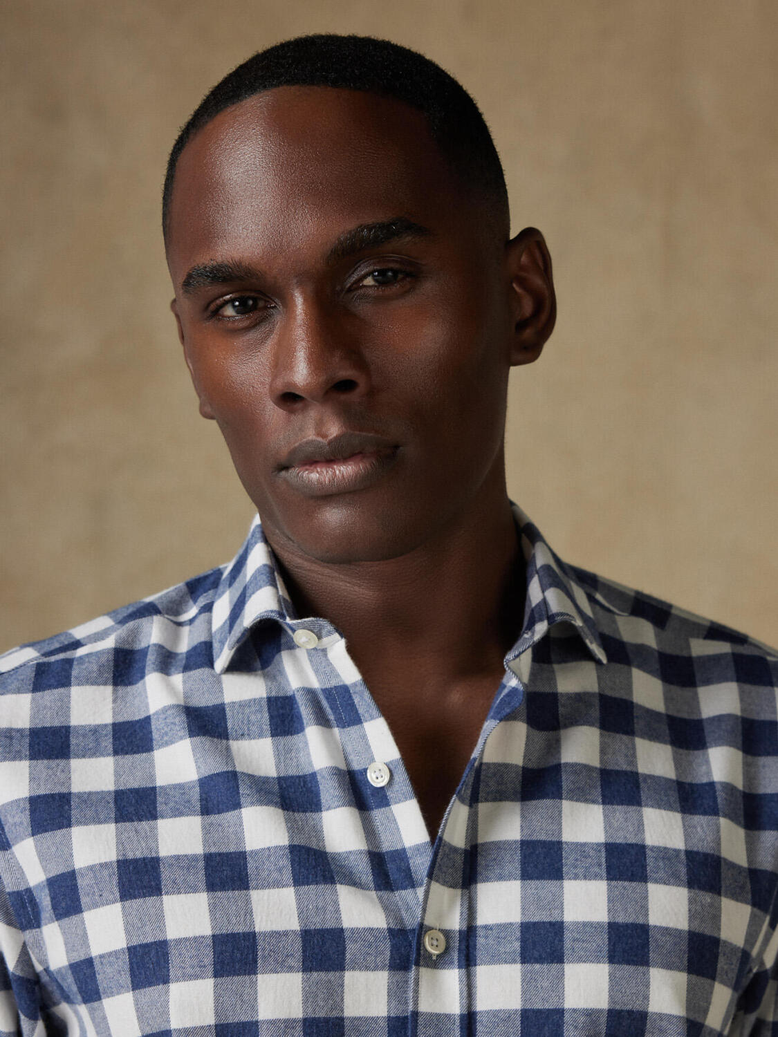 Camicia Barkley in flanella a quadri blu