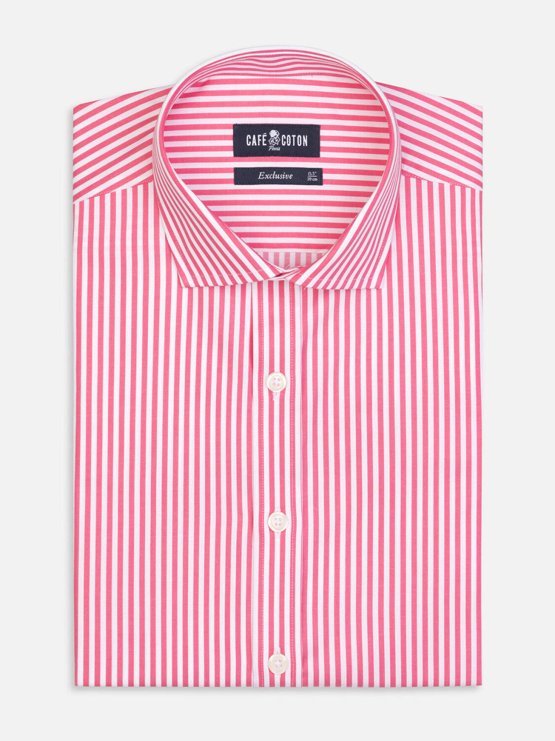 Barry fuchsiaroze gestreept overhemd