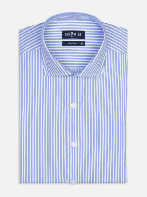Barry shirt with sky blue stripes