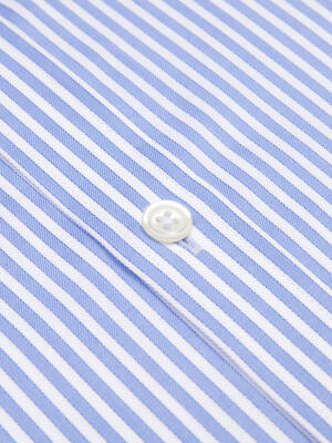 Barry shirt with sky blue stripes