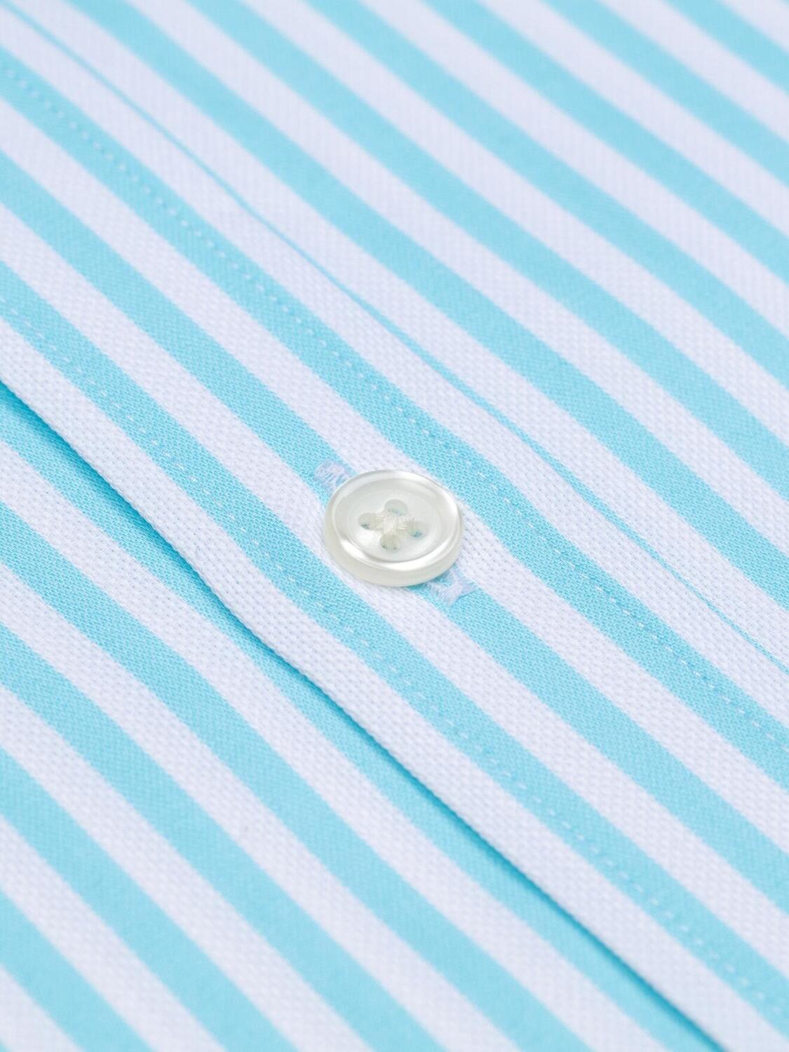 Chemise Benjy &agrave; rayures turquoise