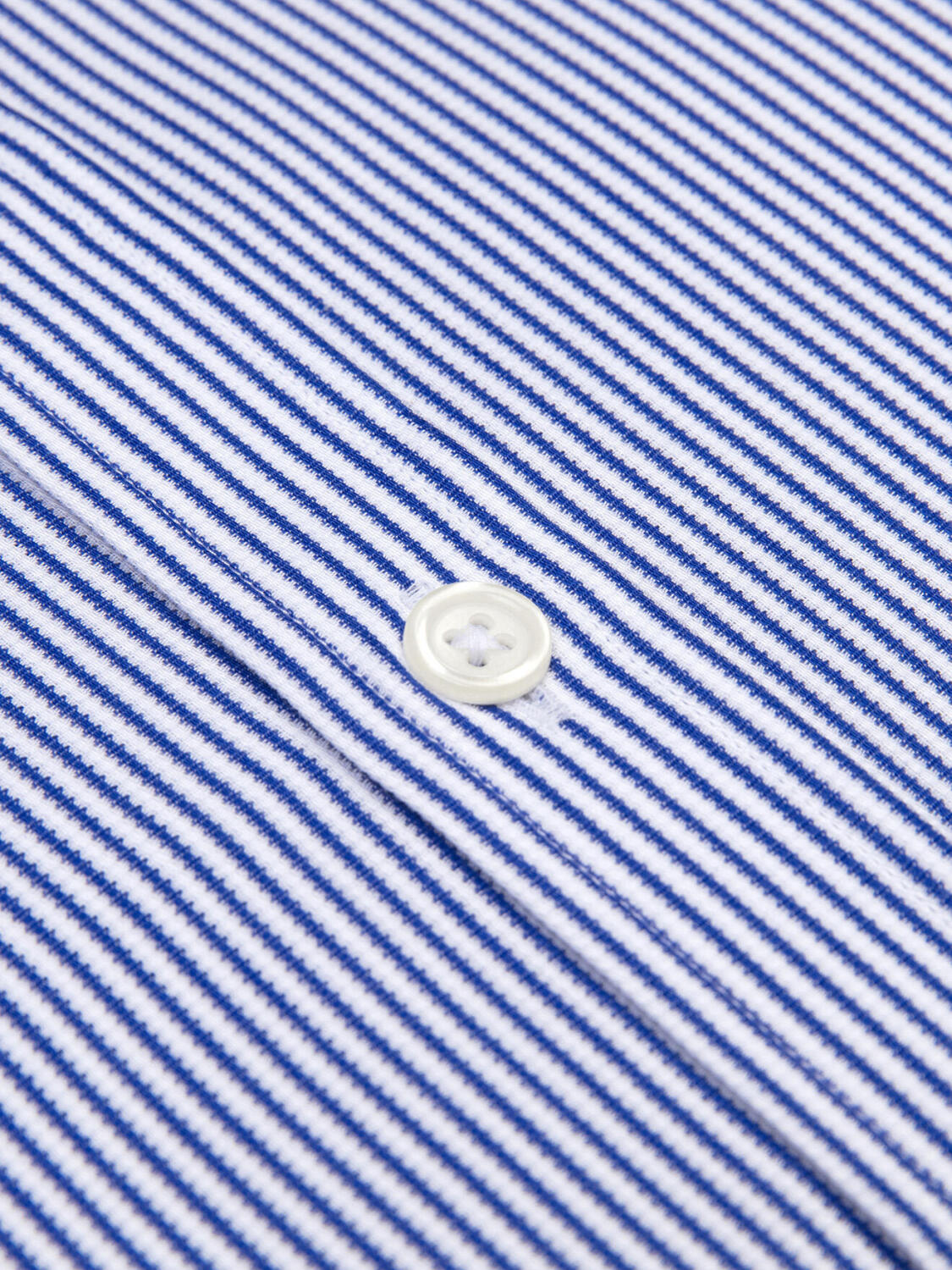 Bennett shirt with navy blue stripes