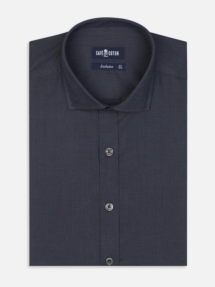 Camisa Bob antracita micro-oxford