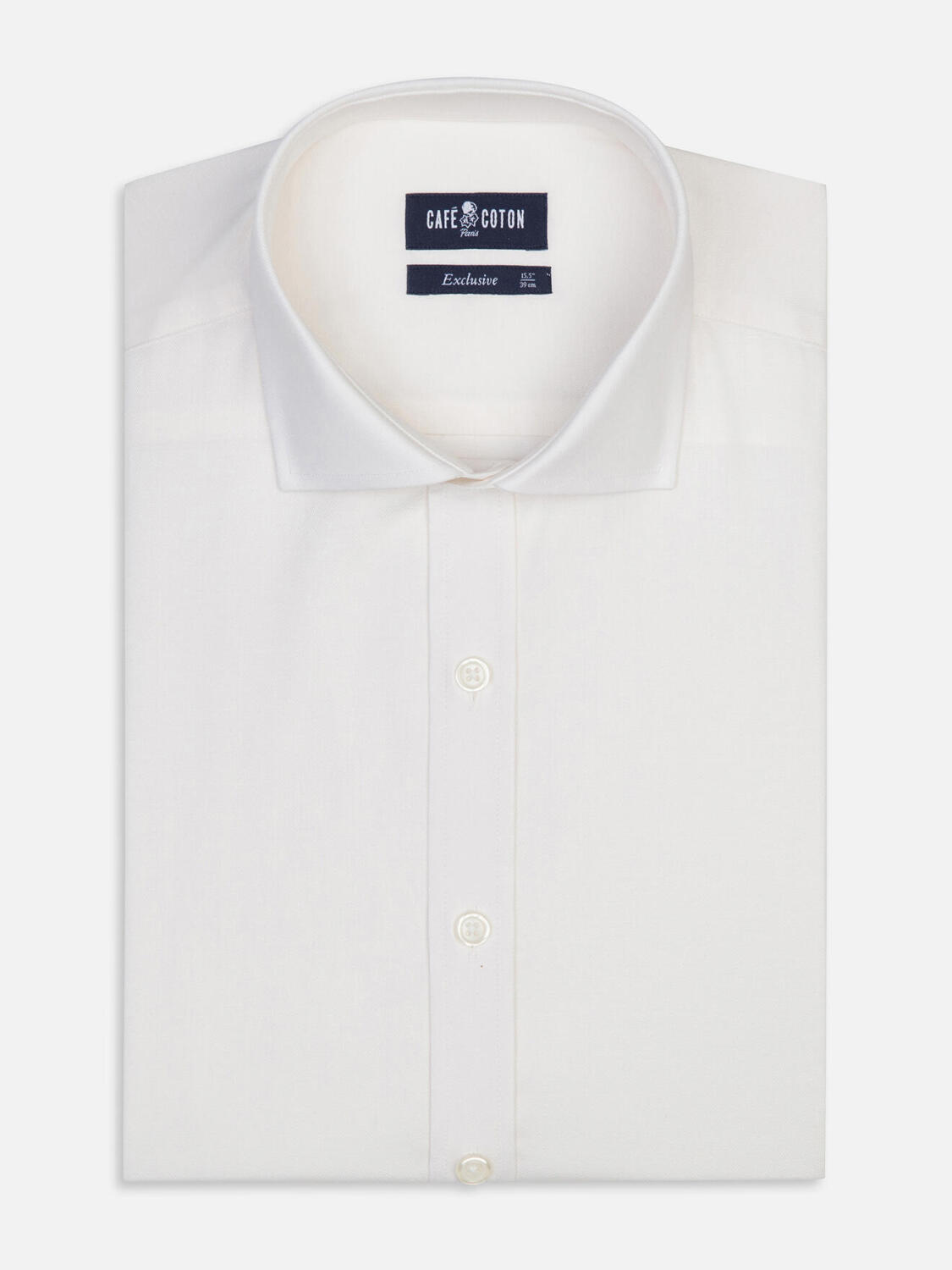 Bolton shirt off-white en coton & lyocell