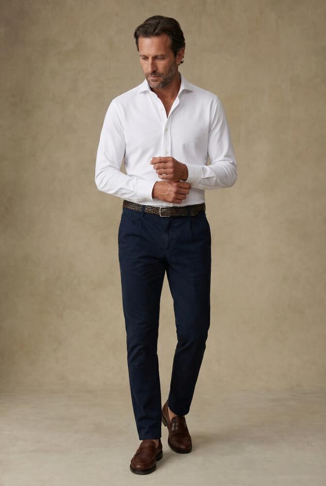 Chemise Boxy en jersey blanc