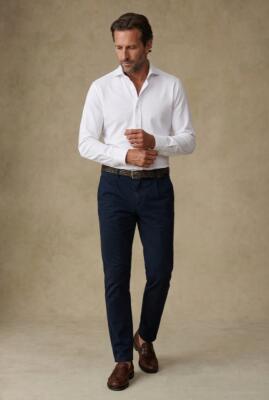 Chemise Boxy en jersey blanc