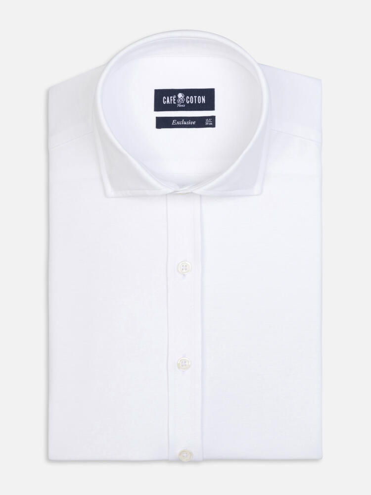 Chemise Boxy en jersey blanc