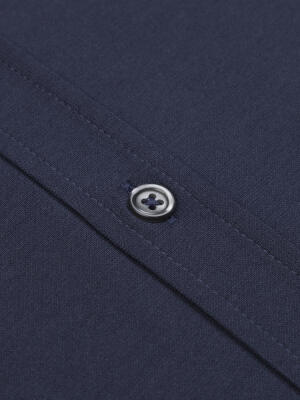 Chemise Boxy en jersey marine