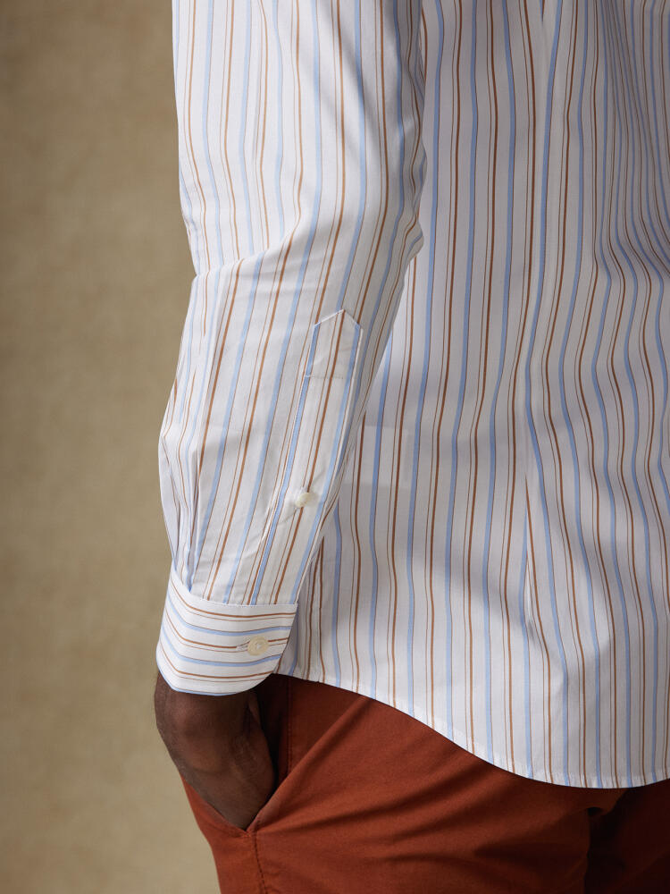 Brent shirt with havana stripes