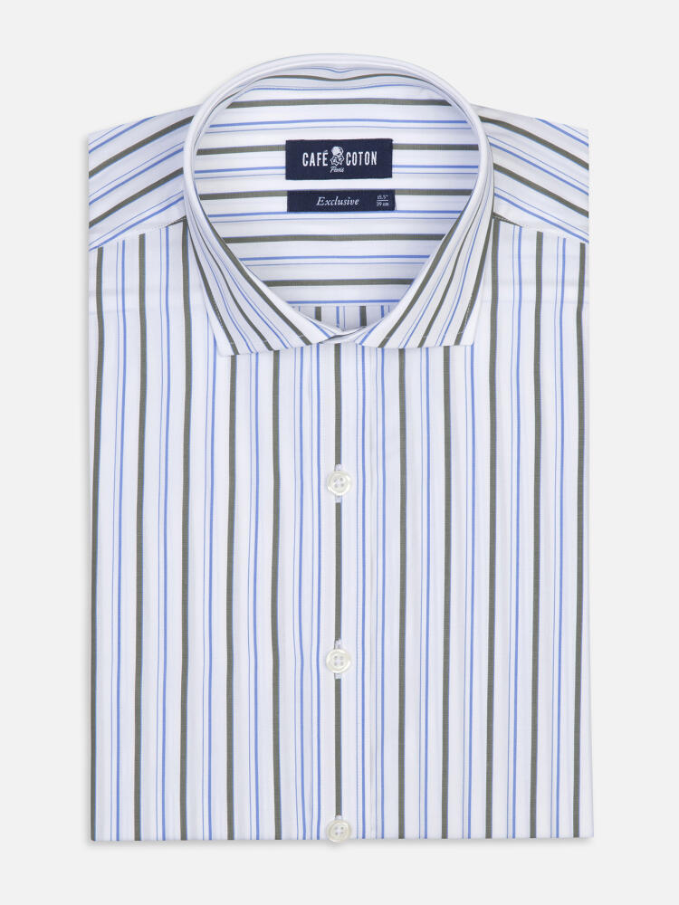 Brent shirt with khaki stripes