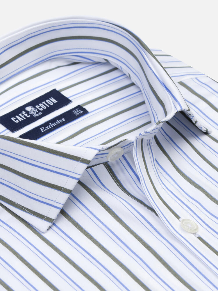 Brent shirt with khaki stripes