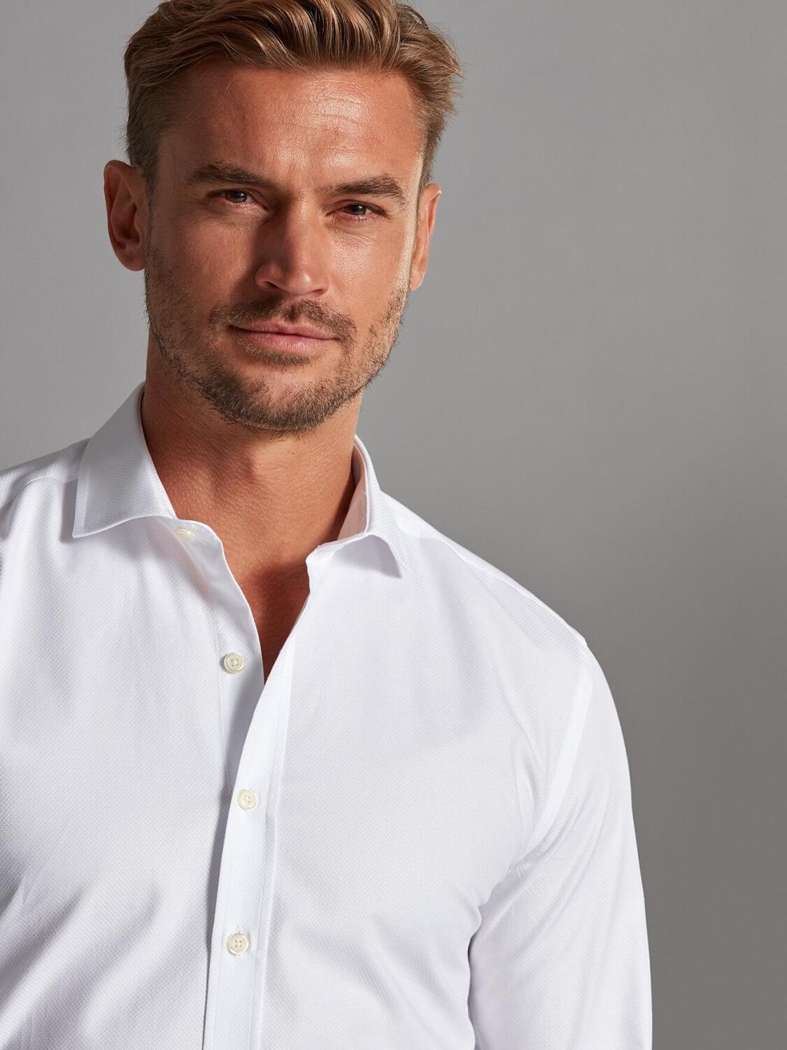 Bruce Camicia bianca con texture