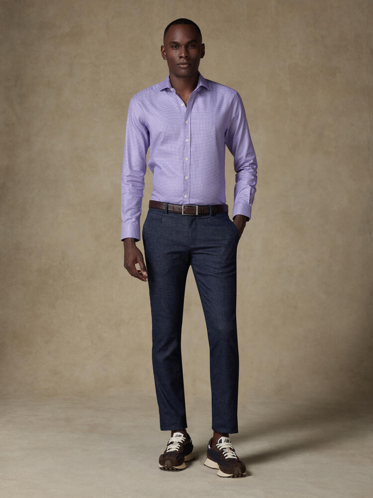 Camicia Bud in twill viola