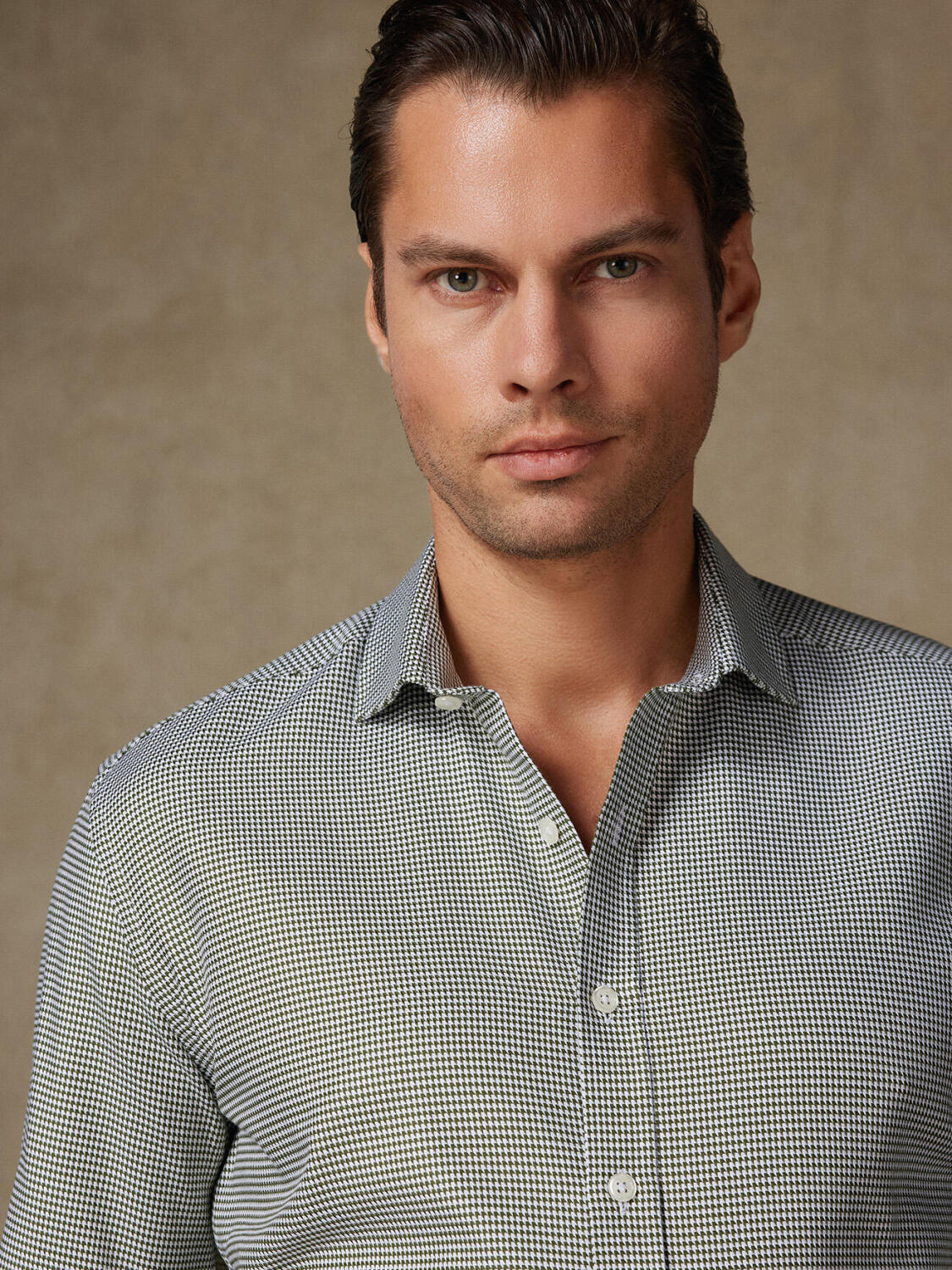 Camicia Bud in twill kaki