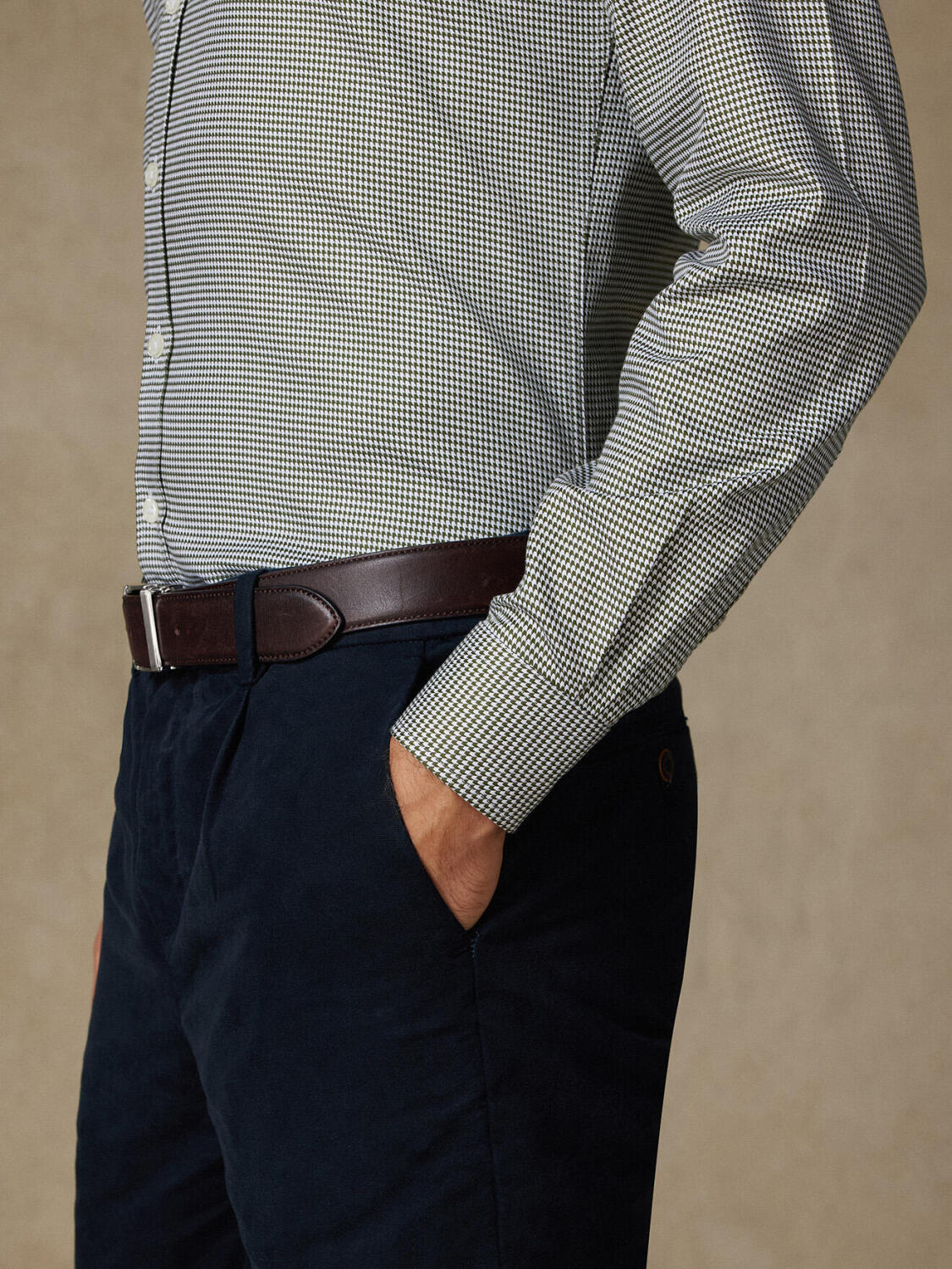 Camicia Bud in twill kaki