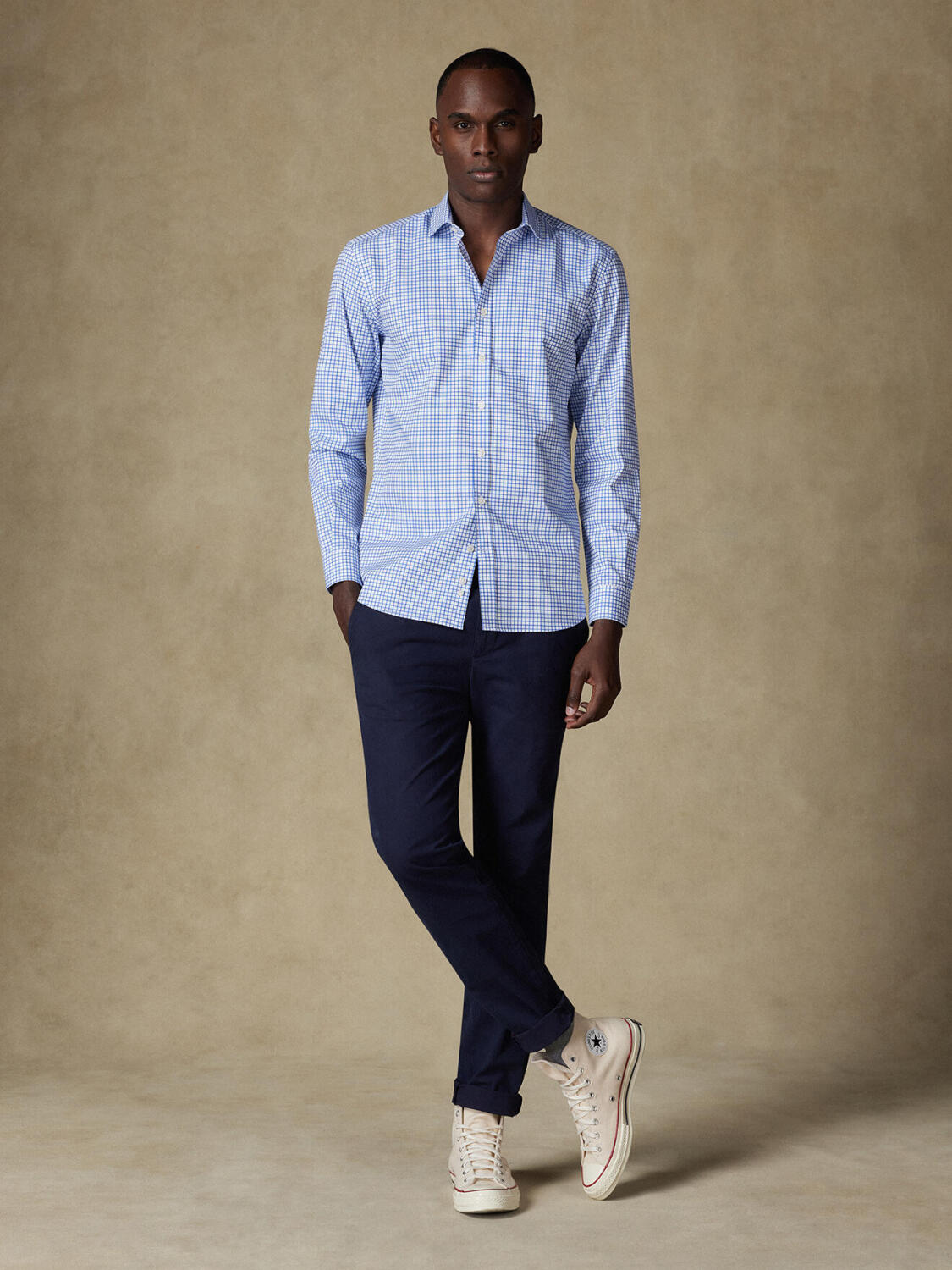 Hemd Carlton mit blauen Karos