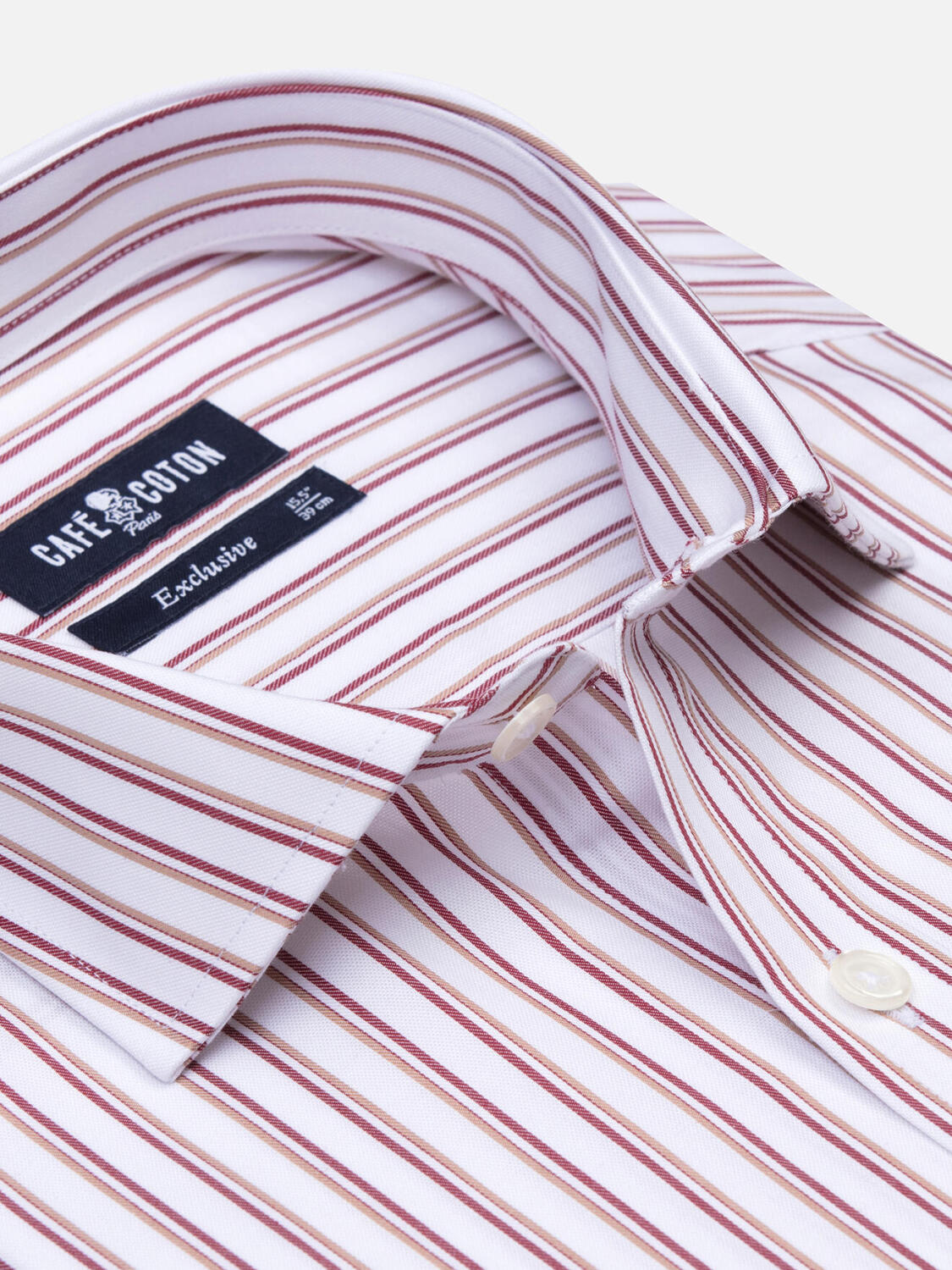 Camicia Carly a righe bordeaux
