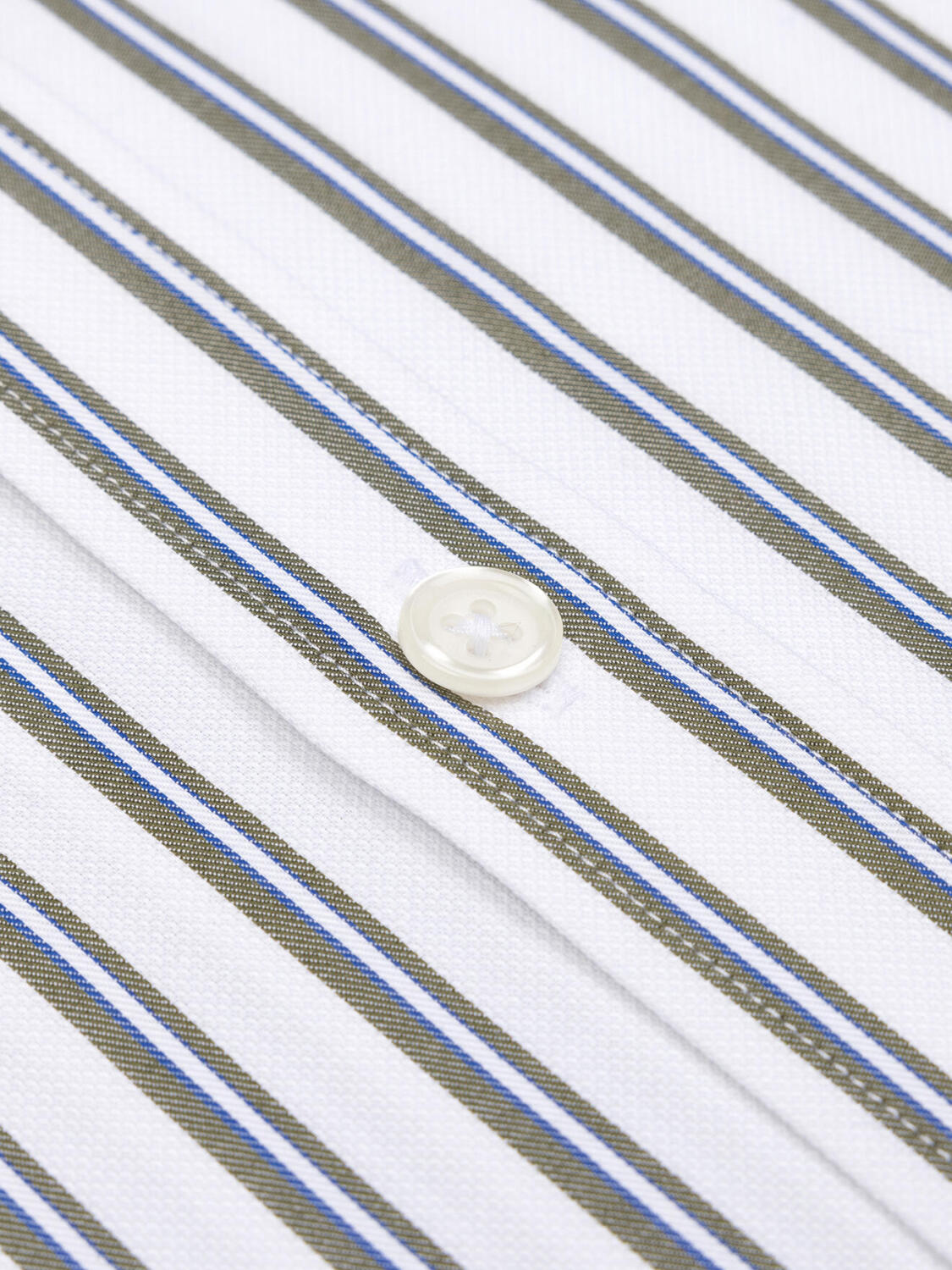 Casper kaki gestreept overhemd
