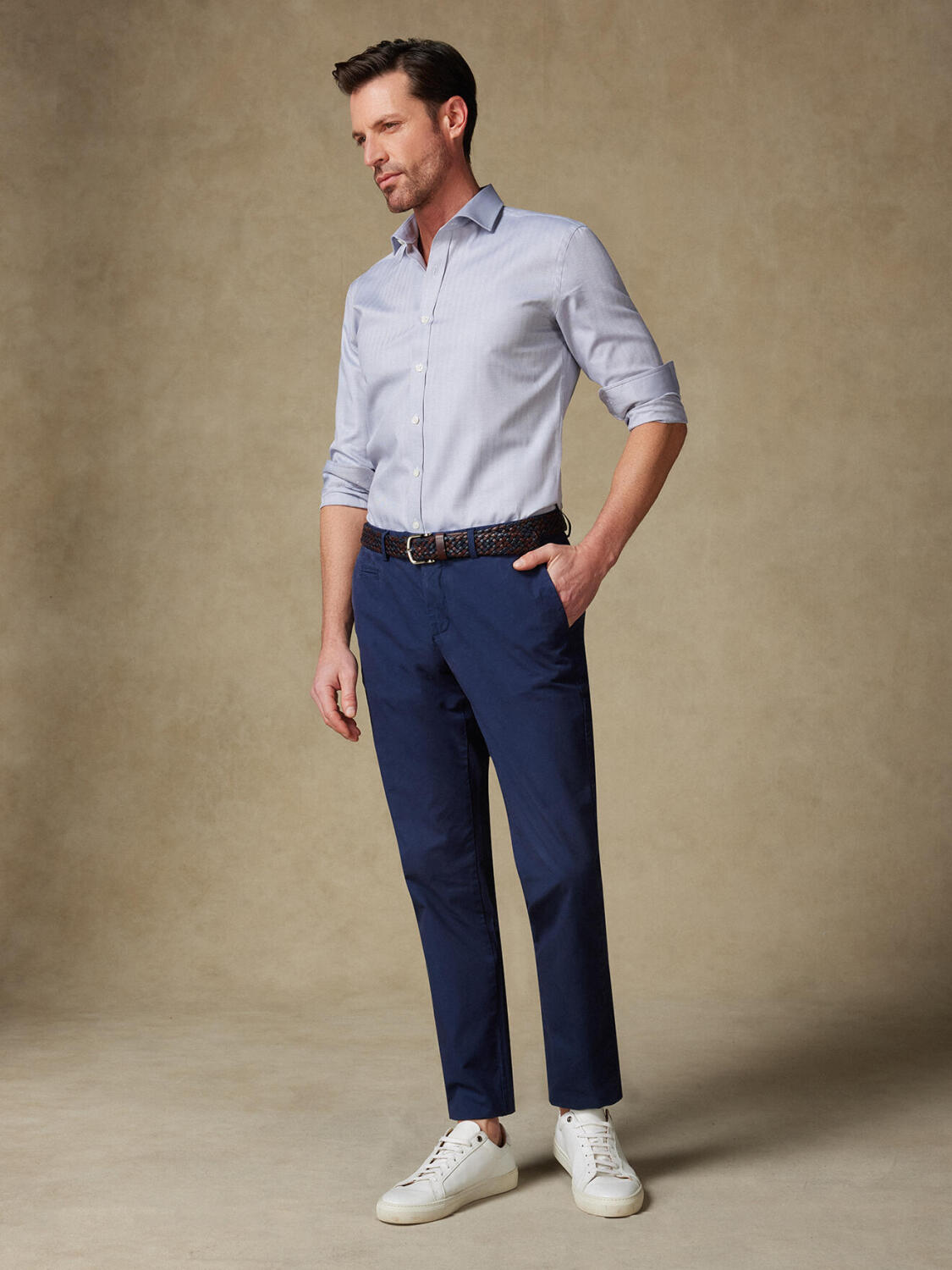 Herringbone shirt - Grey