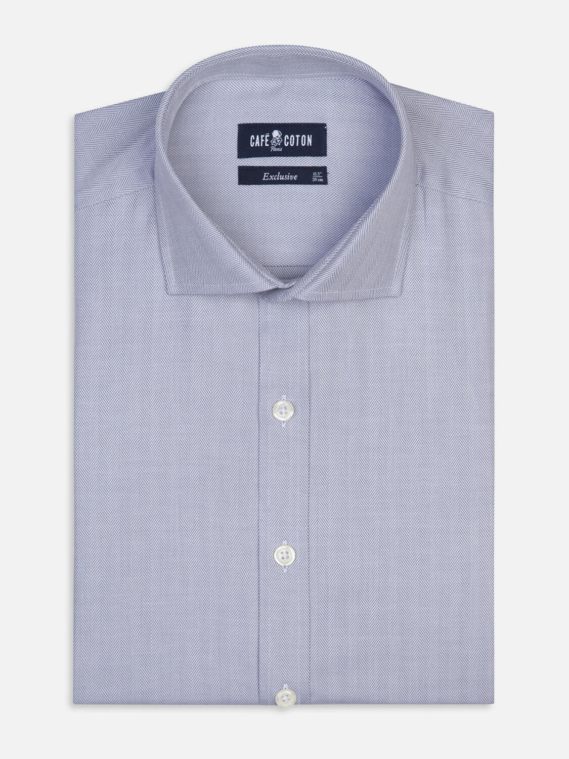 Herringbone shirt - Grey