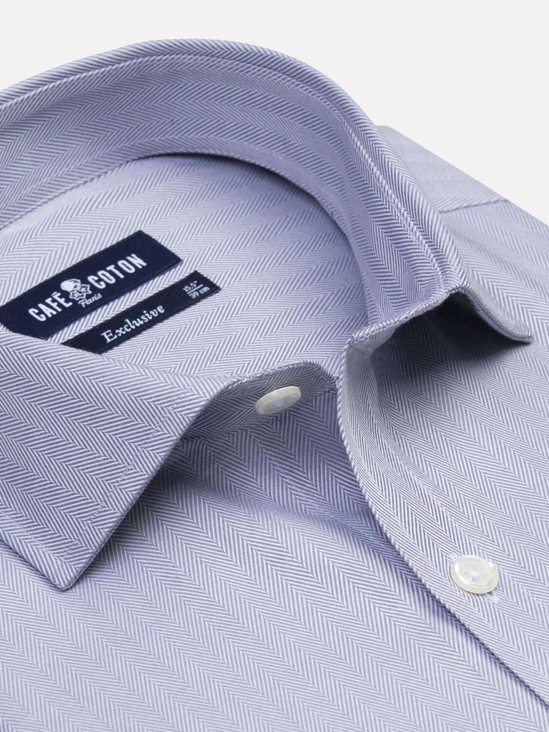 Herringbone shirt - Grey