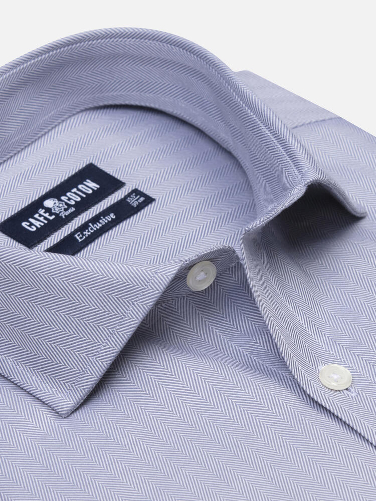 Herringbone shirt - Grey