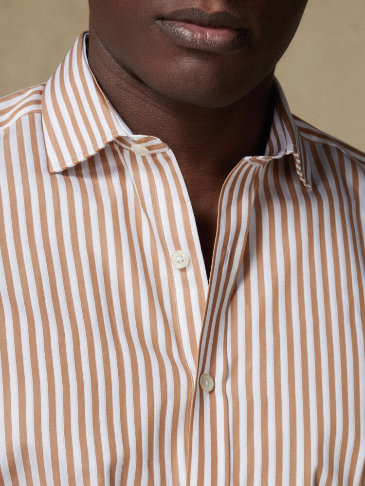 Camisa Chris a rayas habano