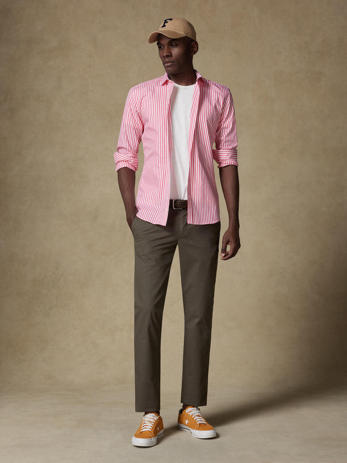 Chris shirt with grenadine stripes