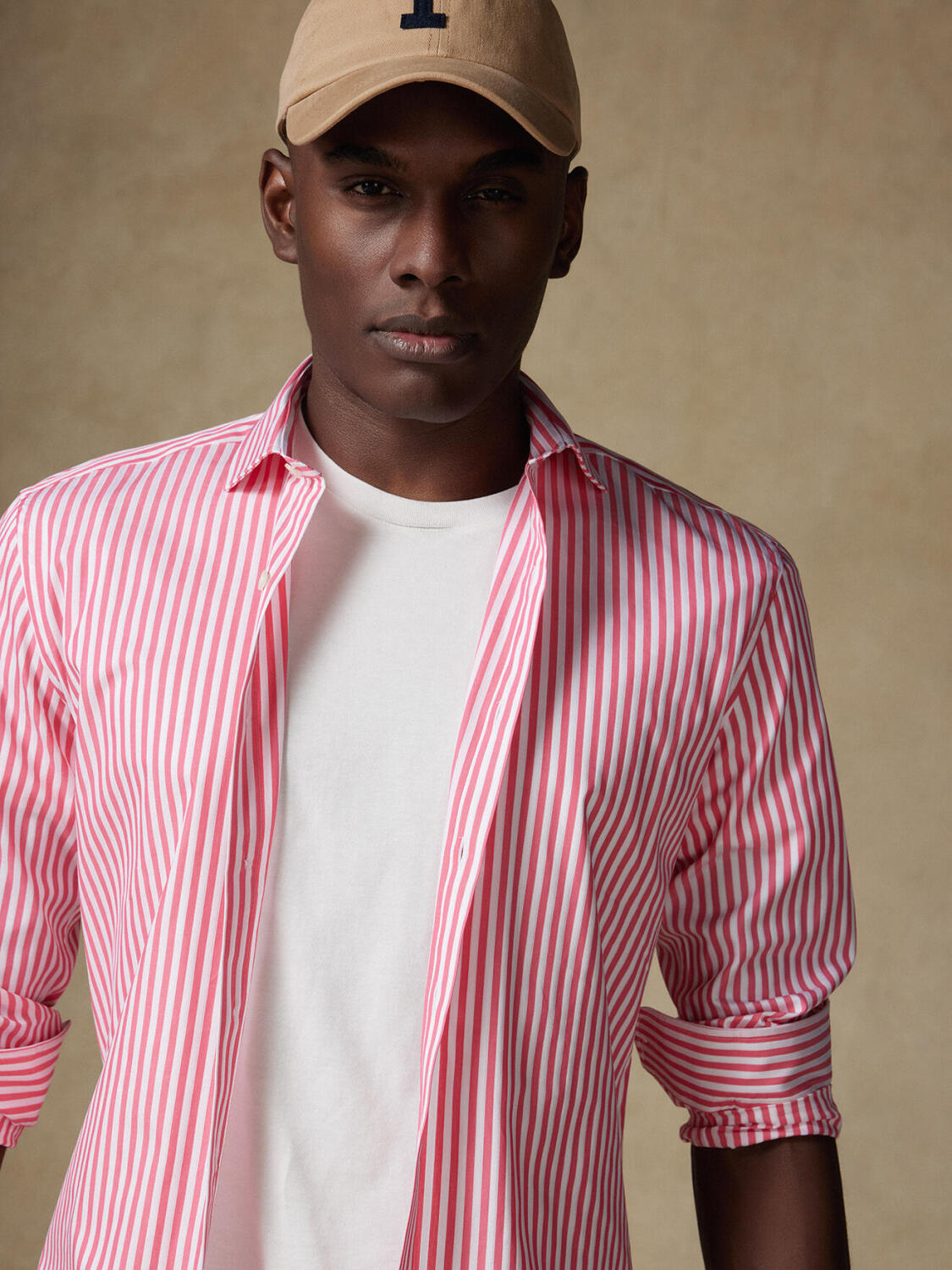 Chris shirt with grenadine stripes