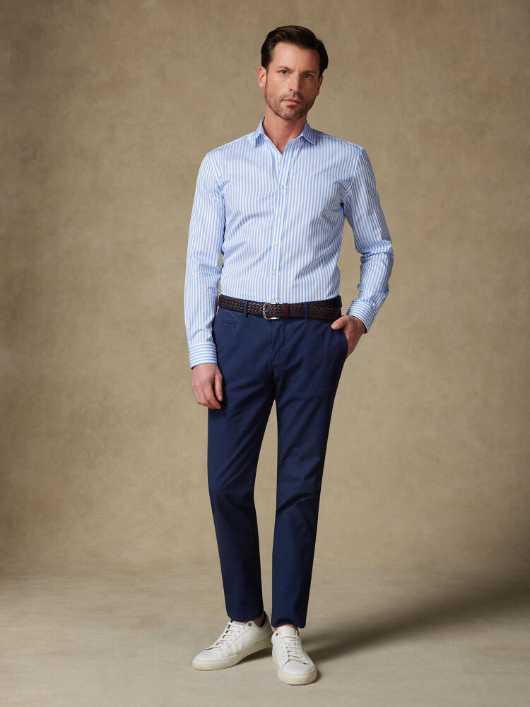 Chemise Chris en natté ciel