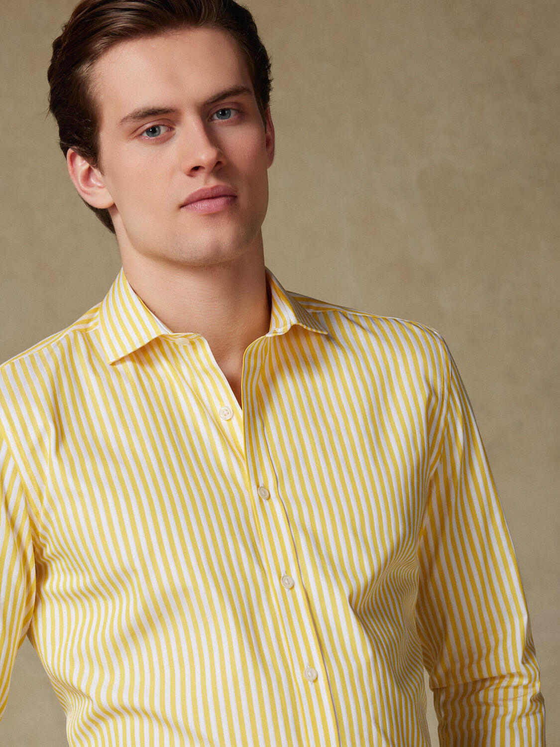 Chemise Chris à rayures jaunes