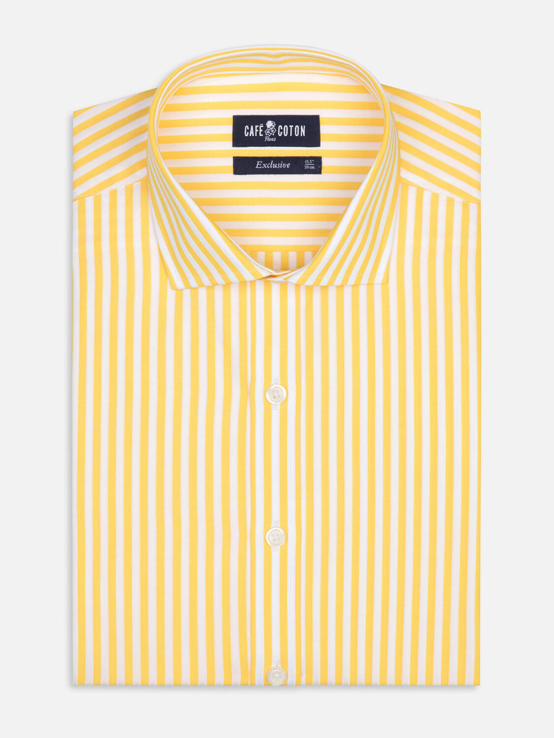 Chemise Chris à rayures jaunes