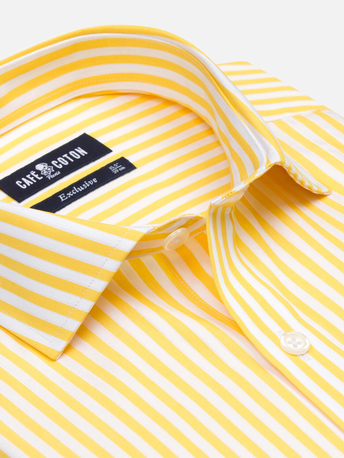 Chemise Chris à rayures jaunes