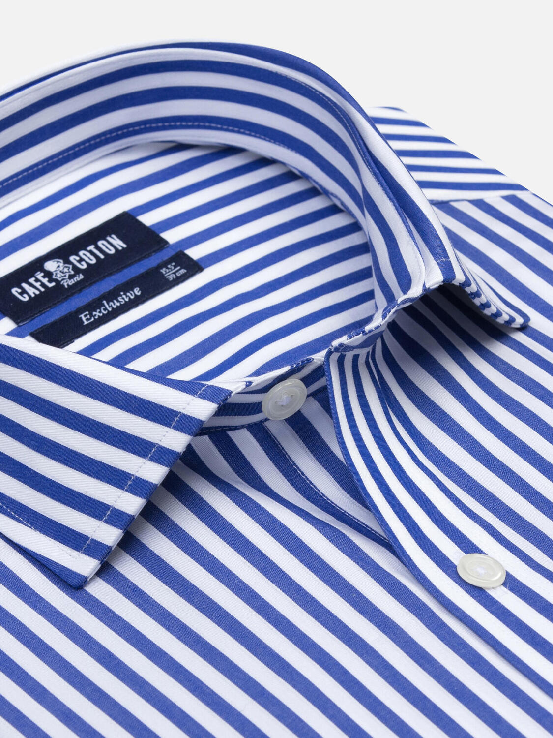 Chemise Chris à rayures marine