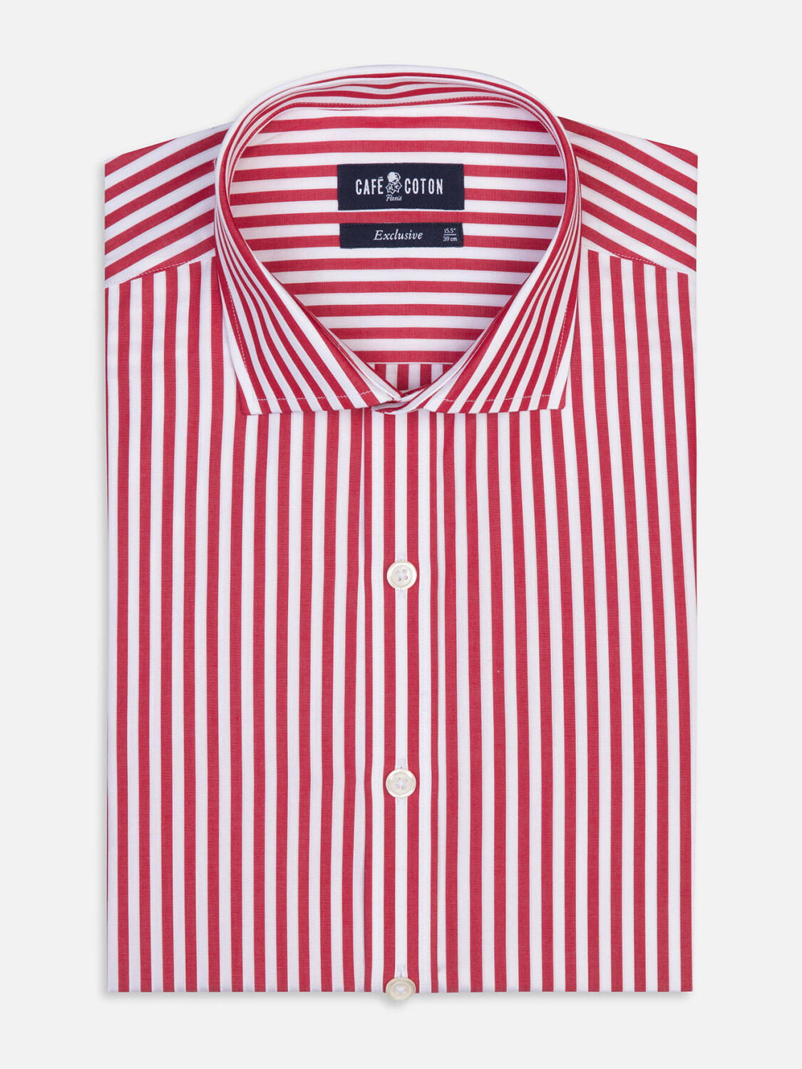 Chemise Chris à rayures rouges