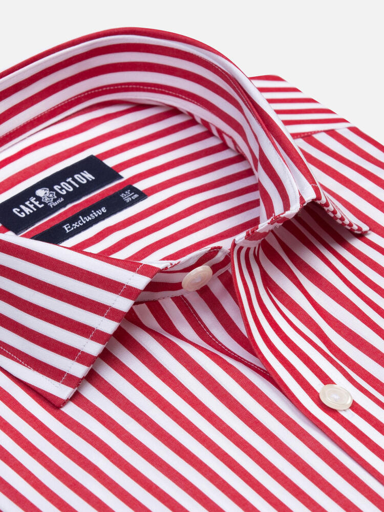 Chemise Chris à rayures rouges