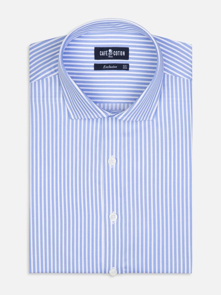 Clive sky blue stripe shirt