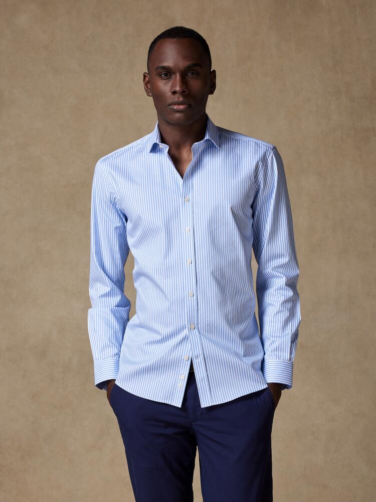 Clive sky blue stripe shirt