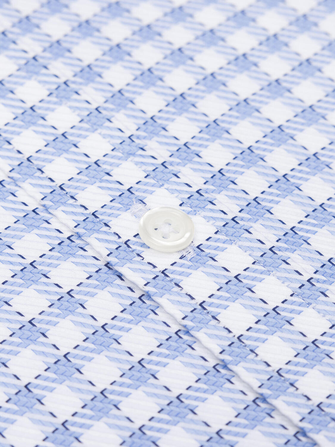Chemise Comyn à carreaux ciel