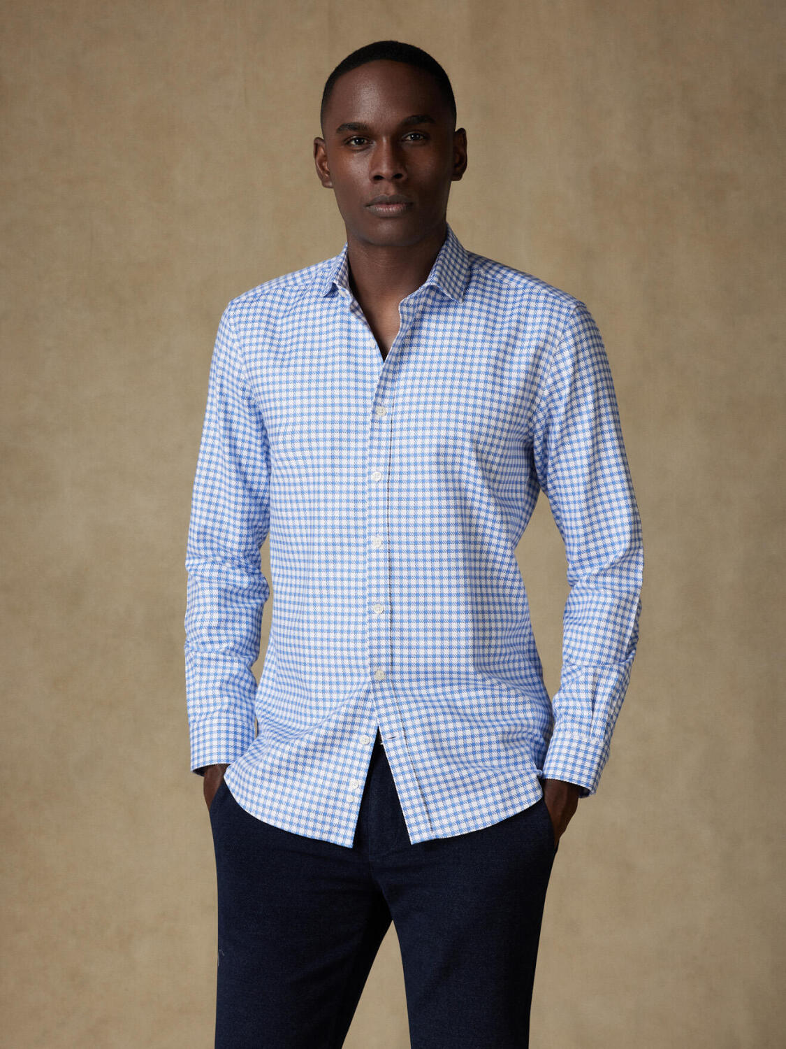 Camicia a quadri blu Comyn