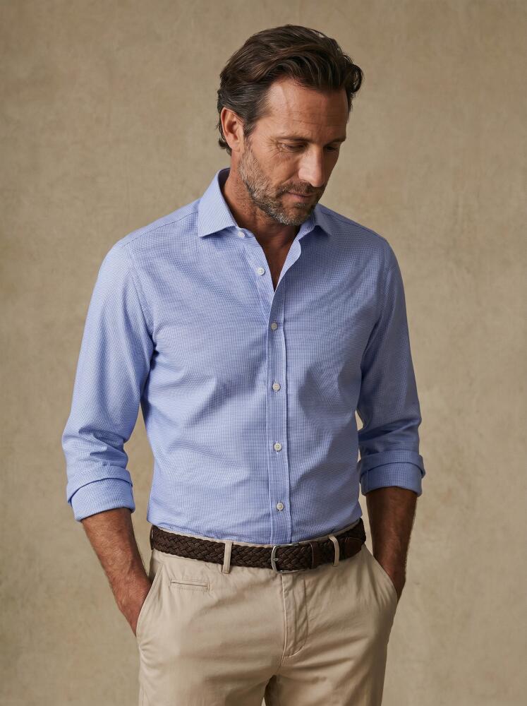 Chemise Conan textur&eacute;e ciel