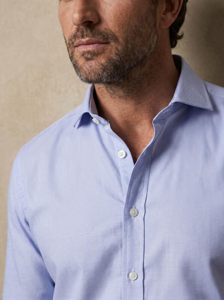Chemise Conan textur&eacute;e ciel