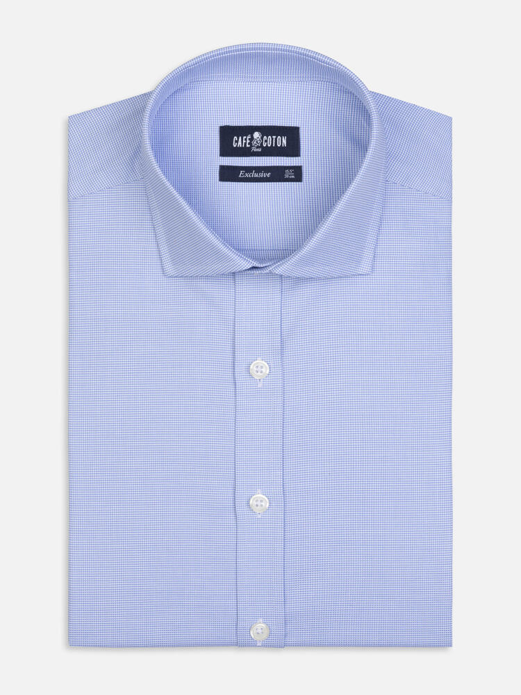 Chemise Conan textur&eacute;e ciel