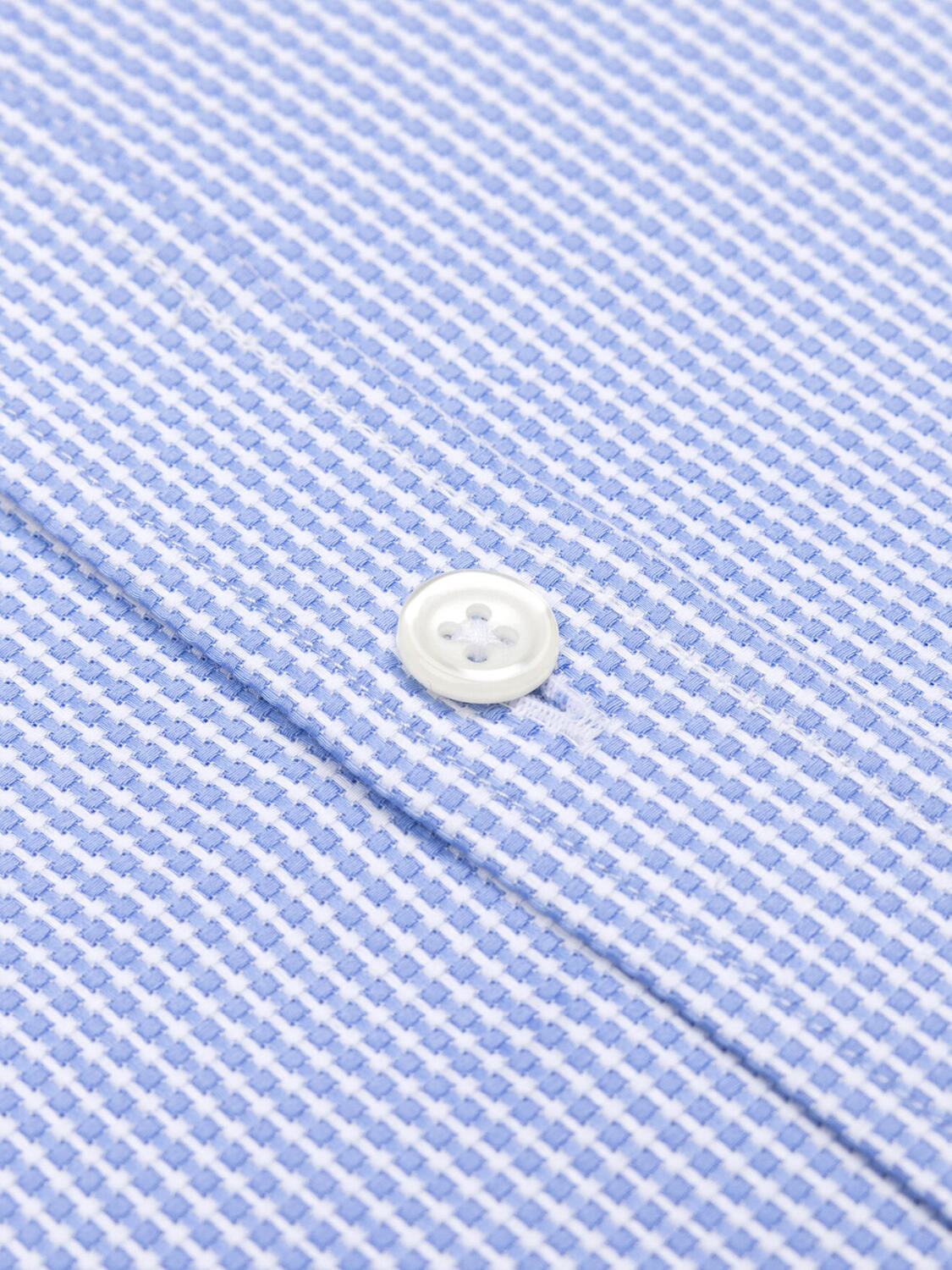 Camicia Creed con texture blu cielo