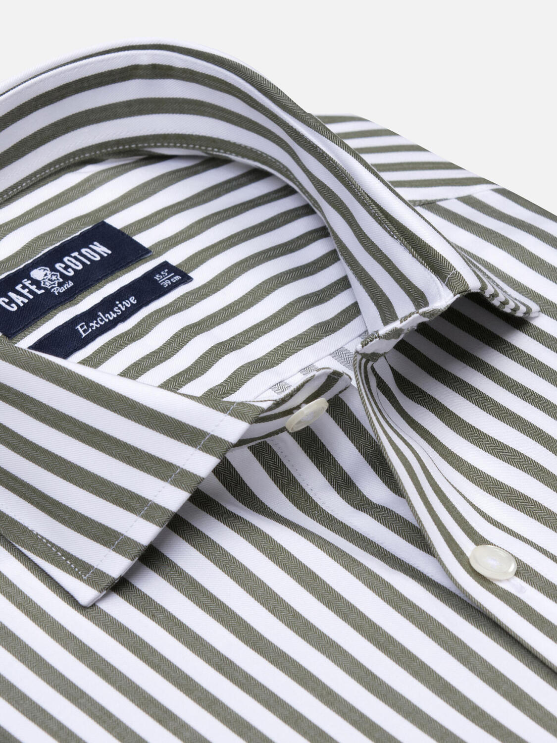 Dale Khaki Stripe shirt