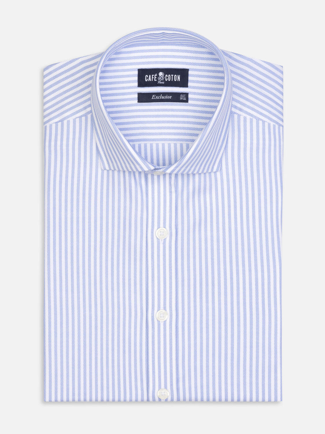 Camicia Darius con righe in cielo