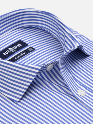Davin Blue Striped Shirt