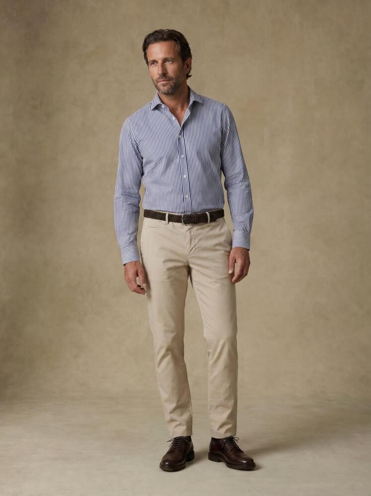 Chemise Davin &agrave; rayures marine